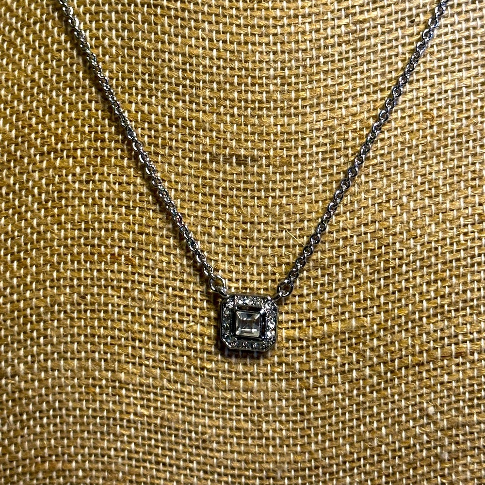 Chloe + Isabel Crystal Square Pendant Necklace